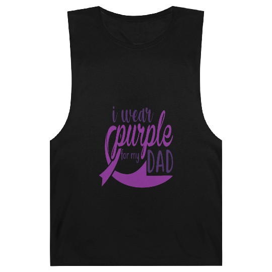 I Wear Purple For My Dad Barnard Tanks