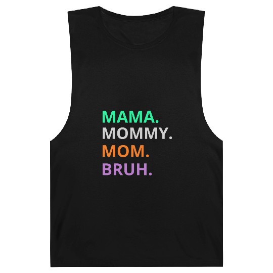 vintage international women's day mama,mommy;bruh Barnard Tanks