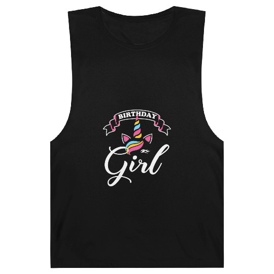 Rainbow Unicorn Happy Party Barnard Tanks