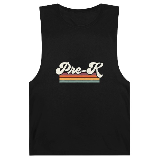Retro Pre K Teacher Back To School Barnard Tanks