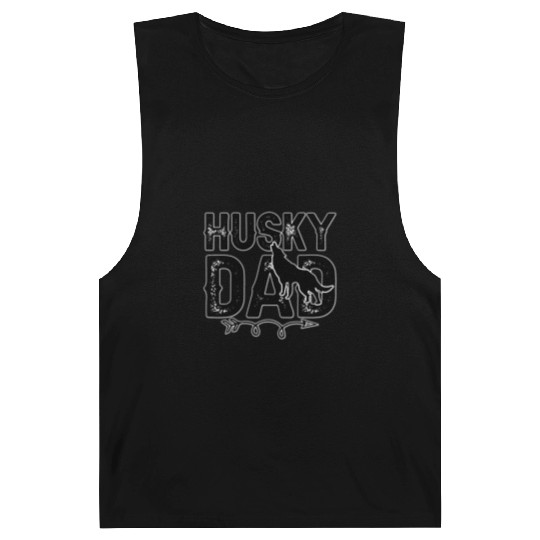 Husky Dad Barnard Tanks, Cute dad Barnard Tanks for father