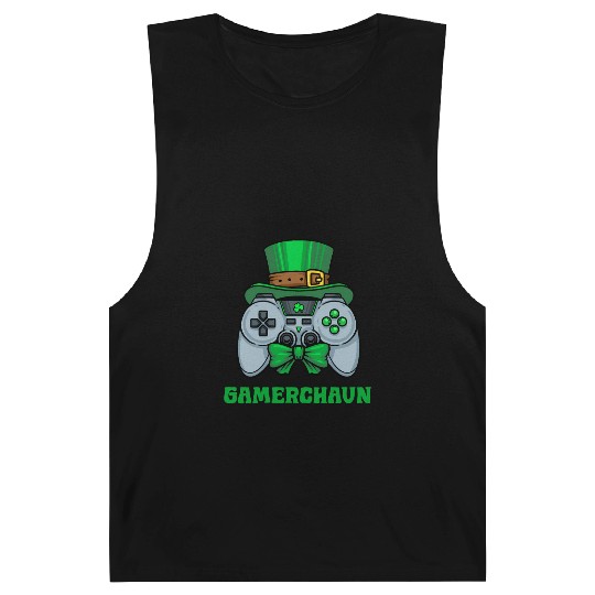 Gamerchaun Gamer St Patrick'S Day Toddler Lucky Barnard Tanks