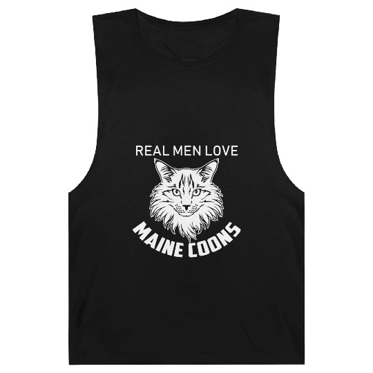 Real Men Love Maine Coons Gift For Cat Lover Barnard Tanks