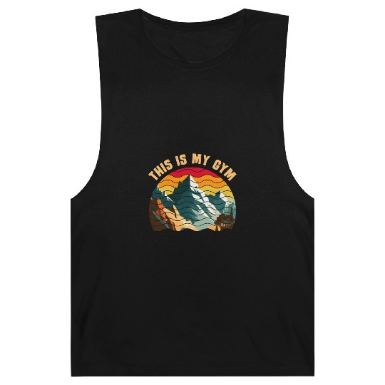 This is my Gym Mountaineer Wanderlust Mountain Barnard Tanks