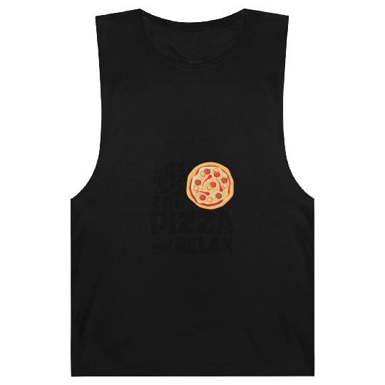 Its Time To Relax Pizza Eating Pizza Lover Italia Barnard Tanks