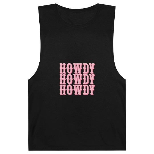 Howdy Western Cowgirl Rodeo Country Southern Howdy Barnard Tanks