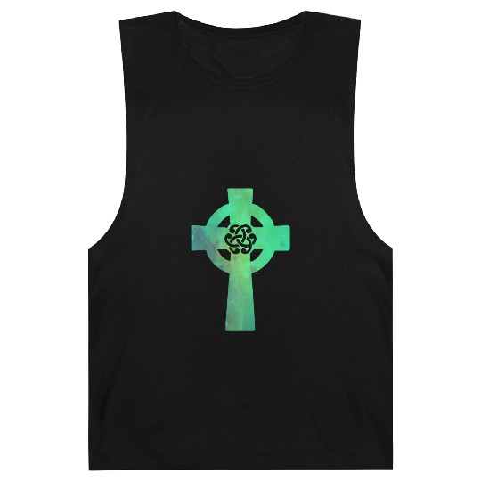 Irish Celtic Cross Knot St Patrick'S Day Christian Barnard Tanks