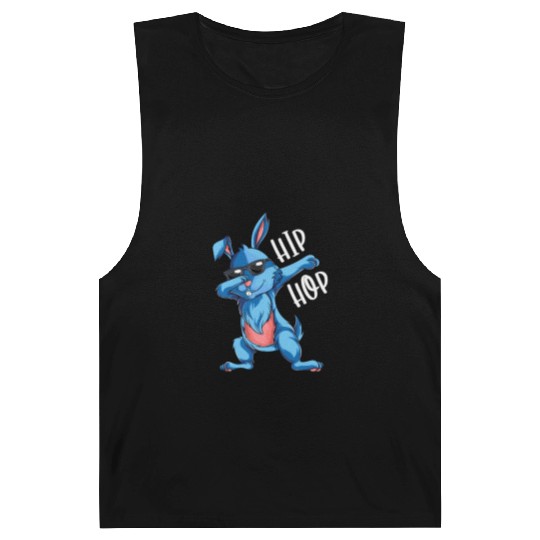 Hip Hop Dabbing Bunny Easter Day Barnard Tanks