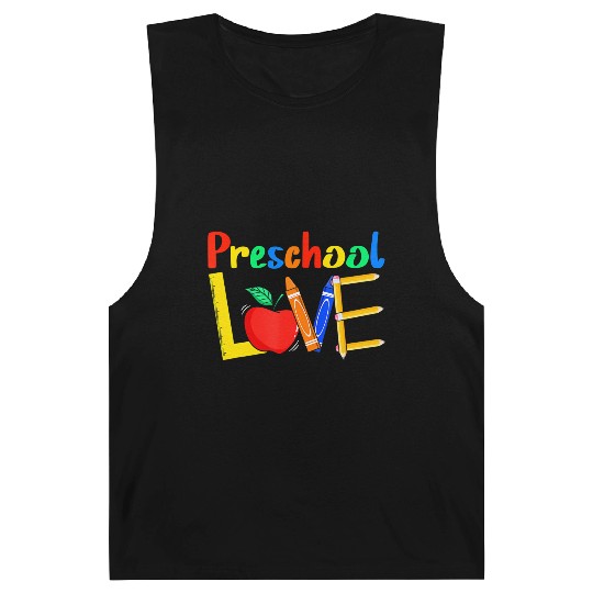 Love Preschool Teacher Back To School Love Teachin Barnard Tanks