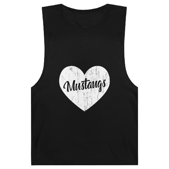 Mustangs School Sports Fan Team Spirit Mascot He Barnard Tanks