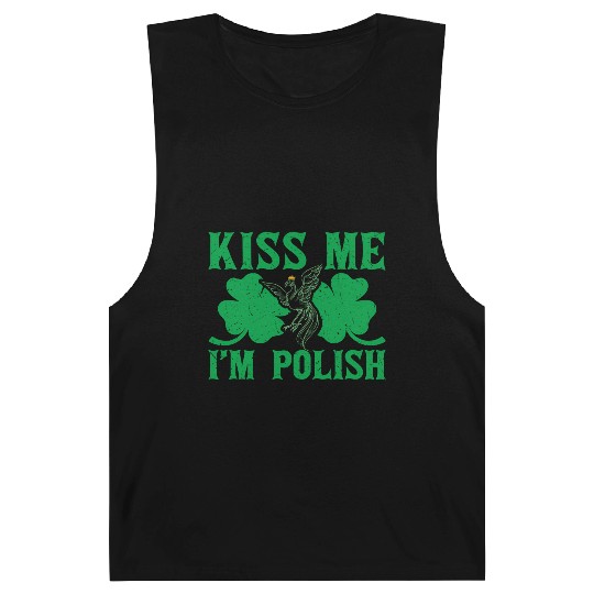 St PatricDay Kiss Me I'M Polish Shenanigans Barnard Tanks