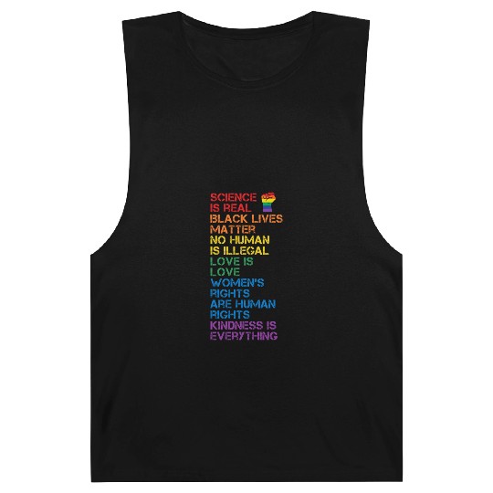 Science Is Real Black Lives Matter Lgbt Blm Fist Barnard Tanks