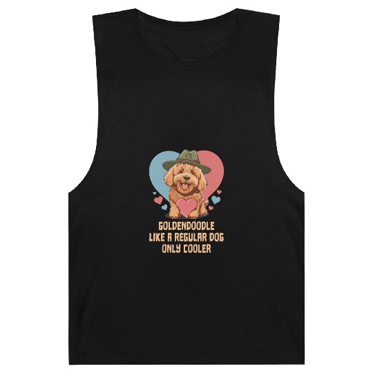Goldendoodle Like A Regular Dog Only Cooler Cute Barnard Tanks