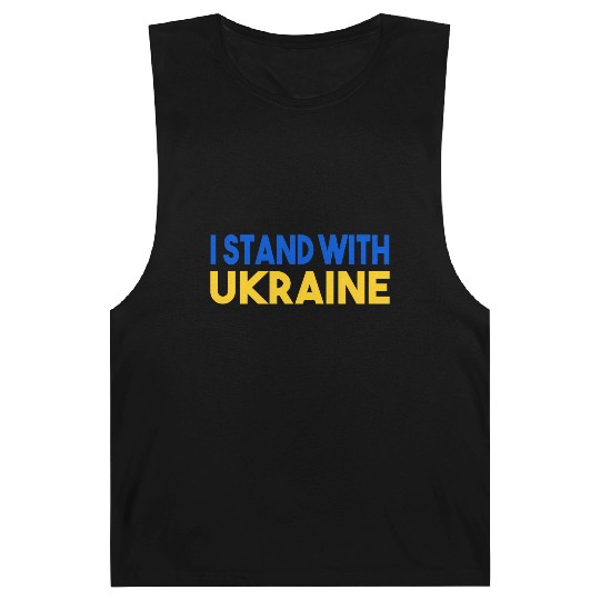 Ukraine Flag I Stand With Ukraine Mens Barnard Tanks