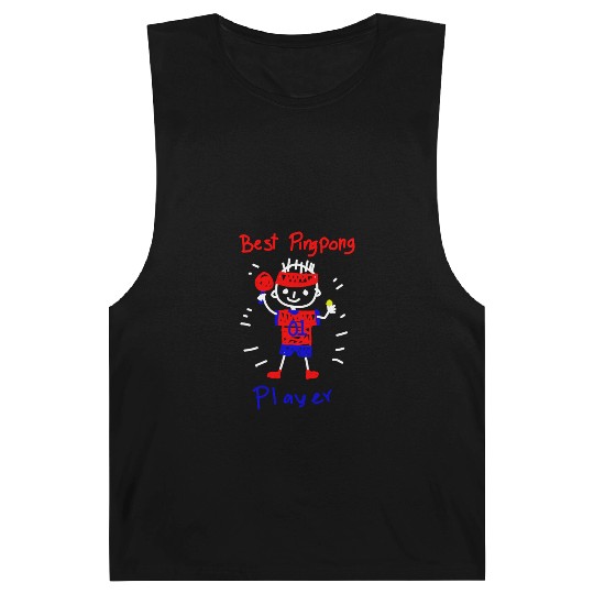 Paddle Sports Lover Minimalist Table Tennis Player Barnard Tanks