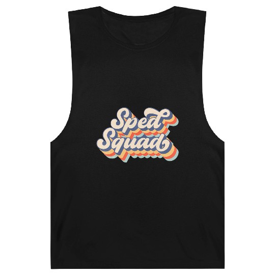 Vintage Sped Squad Special Ed Teacher Back To Scho Barnard Tanks