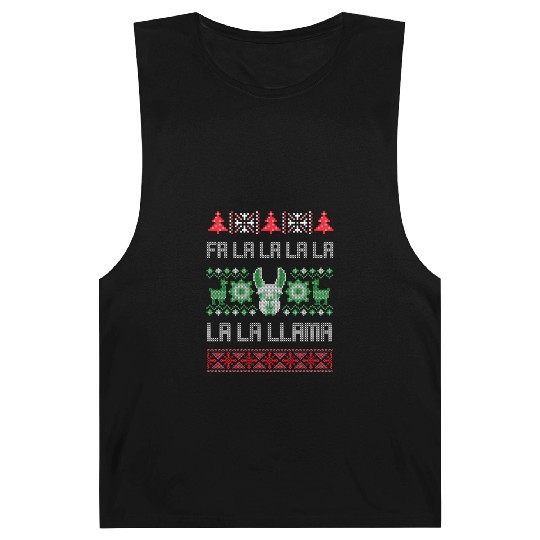 Fa La La Llama Ugly Llama Barnard Tanks