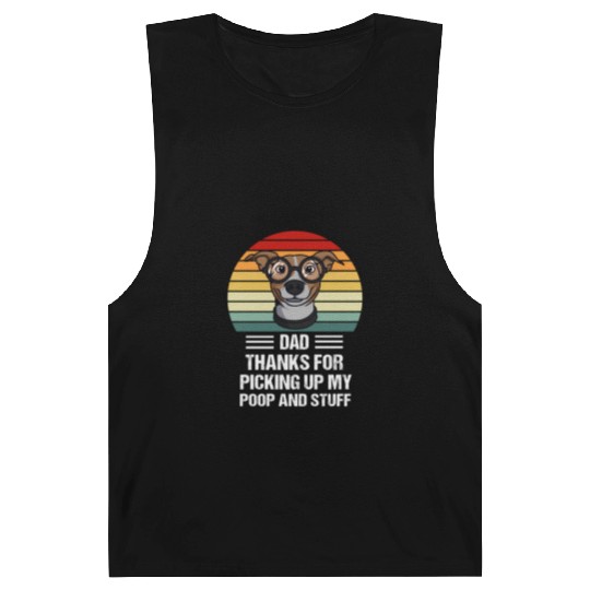 Happy Father'S Day Dog Dad ThanFor Picking Up My P Barnard Tanks