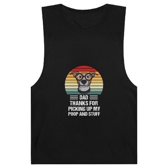 Happy Father'S Day Dog Dad ThanFor Picking Up My P Barnard Tanks