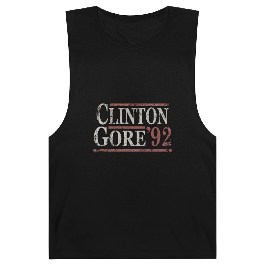 Distressed Bill Clinton Al Gore 1992 Barnard Tanks