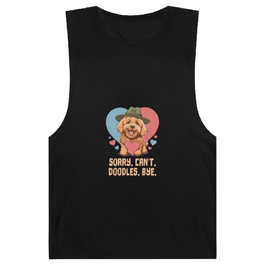 Sorry Can't Doodles Bye Goldendoodle Dog Dad Barnard Tanks