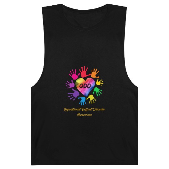 We Wear Rainbow Hands Colors For Odd Awareness Barnard Tanks