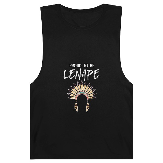 Proud To Be Lenape Delaware Native American Pride Barnard Tanks