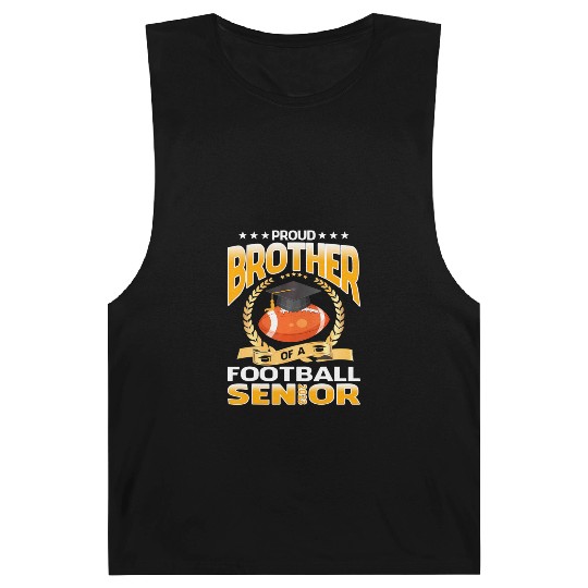 Proud Brother Of A Football Senior 2023 Graduation Barnard Tanks