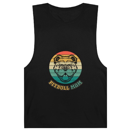 Proud Pitbull Mom Pit Bull Lover Barnard Tanks