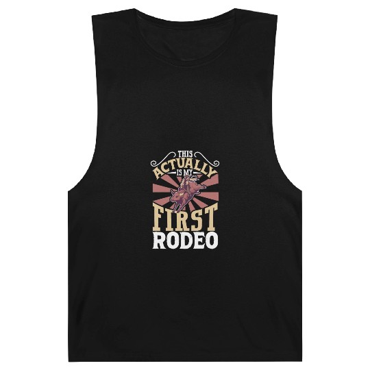 Cowboy Barn Bull Rider Rodeo Country Western Gift Barnard Tanks