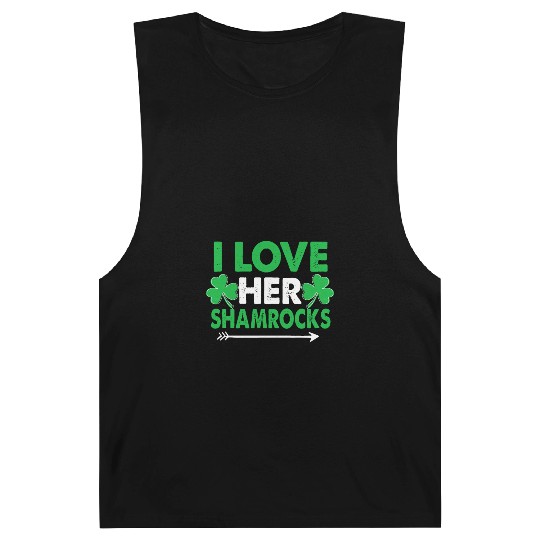 I Love Her Shamrocks - St Patricks Day Matching Co Barnard Tanks