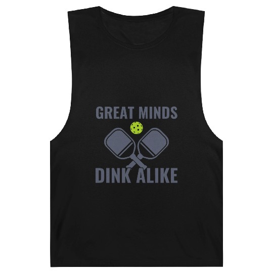 Pickleball Great Minds Dink Alike Funny Pickleball Barnard Tanks