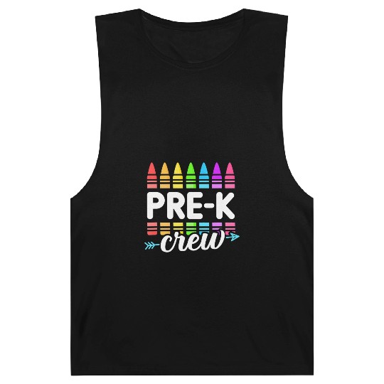 Pre-K Crew Teacher Team Squad Hello Back School Gr Barnard Tanks