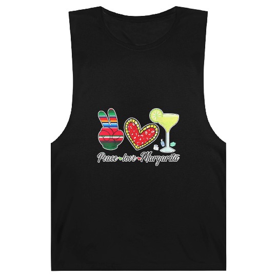 Peace Love Margarita for Plus Size Barnard Tanks