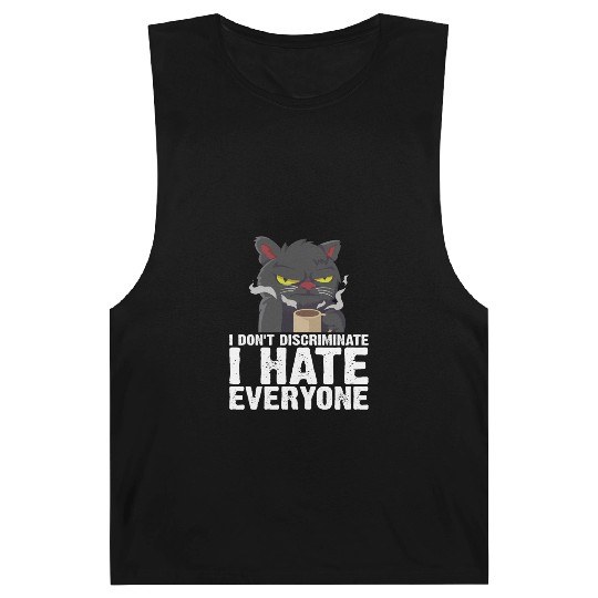 I Don't Discriminate I Hate Everyone 18 Barnard Tanks