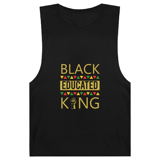 Black Educated King Black African American Barnard Tanks