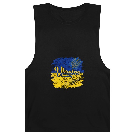 Ukraine Ukrainian Flag I Stand With Ukraine Pride Barnard Tanks