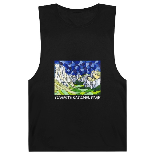 Yosemite Valley Stained Glass Style Barnard Tanks
