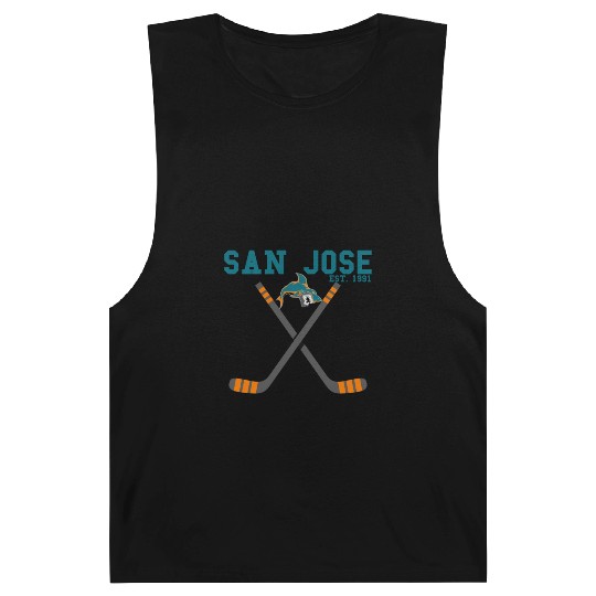 San Jose Sports Team Est 1991 Novelty Athletic Barnard Tanks