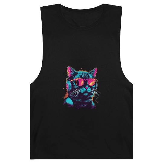 80s Cat Music Barnard Tanks