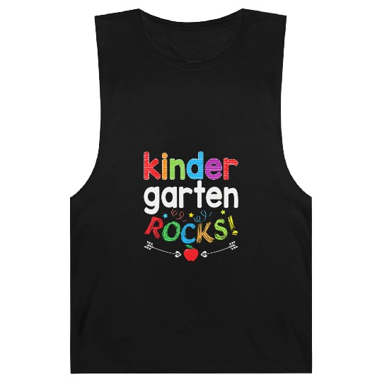 Kindergarten Rocks Back To School Kid Teacher Stud Barnard Tanks