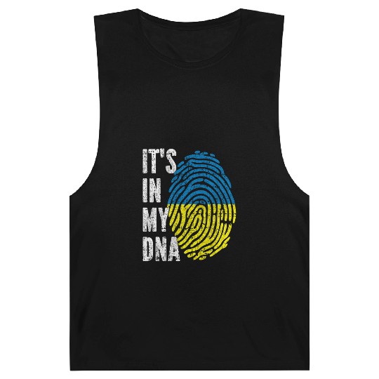 It'S In My Dna Ukraine Flag Barnard Tanks