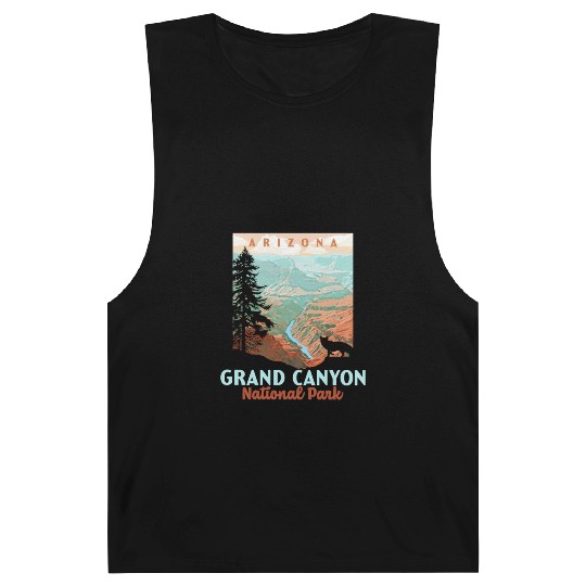 Grand Canyon National Park Arizonna Wpa Style Barnard Tanks