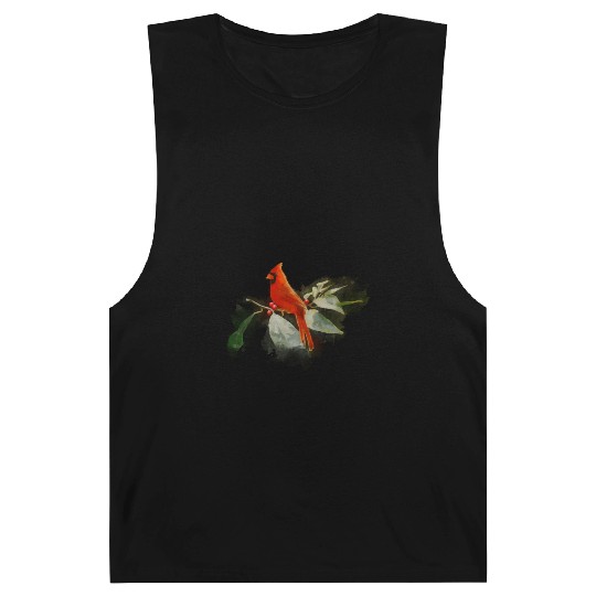 Wild Red Cardinal Bird Barnard Tanks