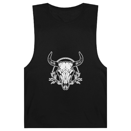 Cow Skull Boho Barnard Tanks