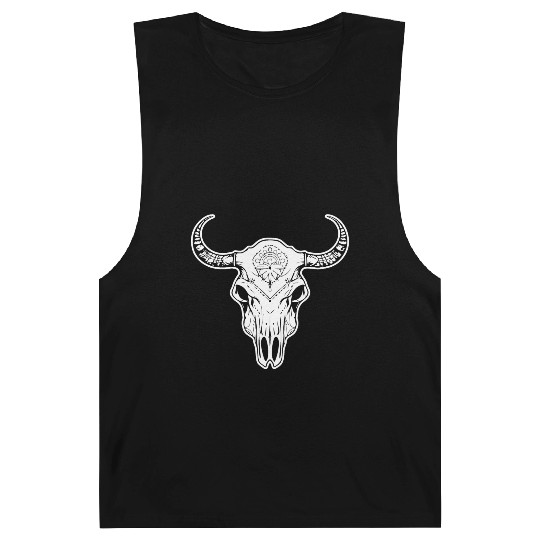 Cow Skull Boho Barnard Tanks
