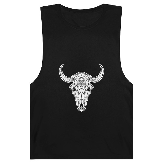 Cow Skull Boho Barnard Tanks