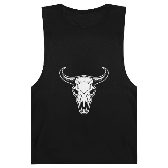 Cow Skull Boho Barnard Tanks