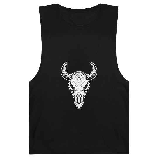Cow Skull Boho Barnard Tanks