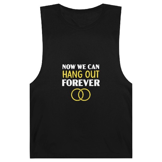 Bride And Groom Wedding Day Marriage Just Married Barnard Tanks